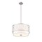 Z-Lite Dalton 3 Light Pendant, Brushed Nickel & White 198-17BN - alternate 3